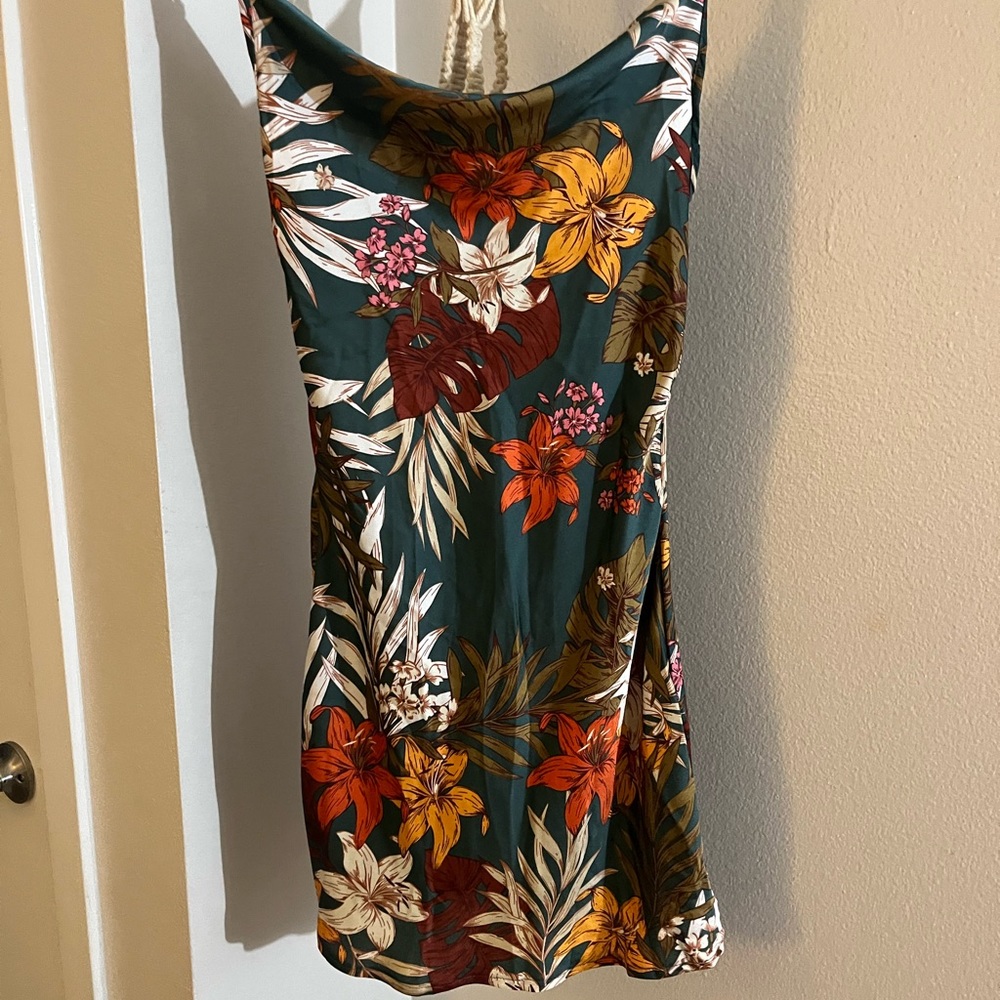 SheIn Leaf Print Dress